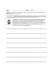 English Worksheet: Indefinite Pronoun Writing Exercise