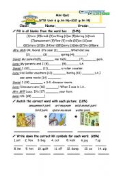 English Worksheet: past tense