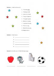 English worksheet: Nouns Exercises