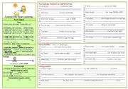 English Worksheet: Tenses (2) - Past Simple - all about it (B&W), fully editable
