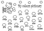 English Worksheet: colours