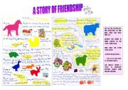 English Worksheet: a story of friendship