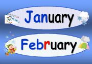English Worksheet: Months of the Year( Part 1 )