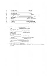 English Worksheet: contrast simple present and progressive