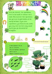 English Worksheet: THE LEPRECHAUN