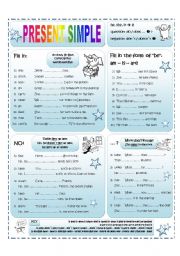 English Worksheet: PRESENT SIMPLE