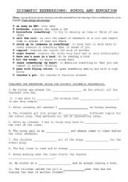 English Worksheet: Idioms