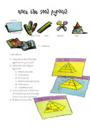 English Worksheet: food pyramid