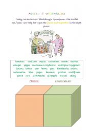 English worksheet: Fruits and Vegtables