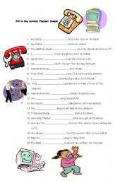 English Worksheet: Present Simple