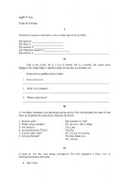 English worksheet: Presentations Formas