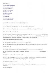 English Worksheet: Body IDIOMS