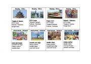 English Worksheet: Cities Around the World - GO FISH GAME