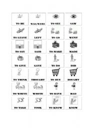English Worksheet: FIND A PAIR - past simple irregular forms PART 1
