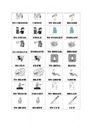 English Worksheet: FIND A PAIR - past simple irregular forms PART 2