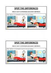 English Worksheet: Spot the differences!