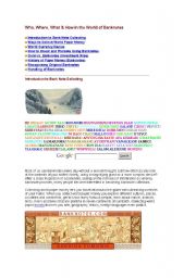 English Worksheet: WORLD OF BANK NOTE