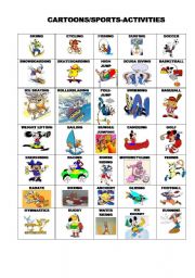 English Worksheet: SPORTS/ACTIVITIES