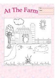 English Worksheet: At the Farm