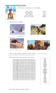 English Worksheet: ice age