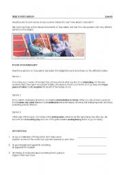 English Worksheet: Staycations- Listening/ Speaking