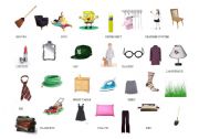 English Worksheet: Furniture and Clothing