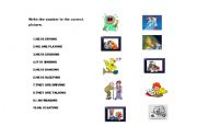 English Worksheet: present continuos