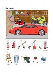 English Worksheet: The garage