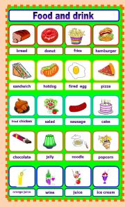 English Worksheet: Food and drink