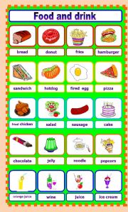 English Worksheet: Food and drink