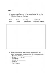 English Worksheet: Mapping Skills