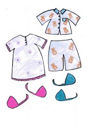 English Worksheet: Clothes - paper dolls