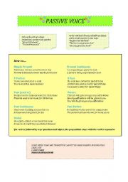 English worksheet: Passive Voice