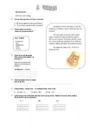 English worksheet: A GENIUS