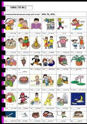 English Worksheet: VERB ( TO BE )