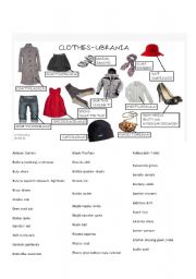 English worksheet: clothes