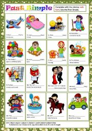 English Worksheet: PAST SIMPLE + KEY