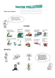 water pollution esl worksheet by paisita