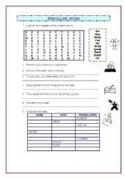 Irregular verbs