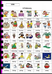 English Worksheet: VERBS IN ACTION