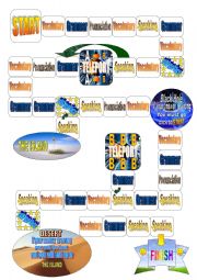 English Worksheet: Funtastic English Board Game