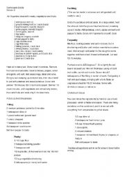 English worksheet: traditional argentine recipes