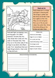 English Worksheet: Poohsticks