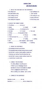 English worksheet: SONG - lemon tree by Fools garden