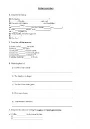 English worksheet: Present Simple & Present Continous