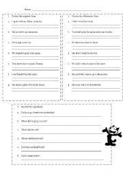 English Worksheet: Simple Past Practice