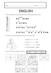 English Worksheet: English