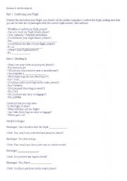 English Worksheet: AT THE AIRPORT