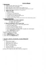 American Beauty Worksheet