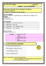 English Worksheet: Forming yes no questions